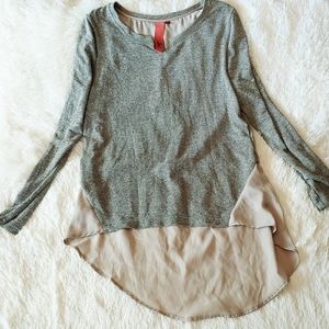 3 Stones Hi-Lo Blouse SZ S/P